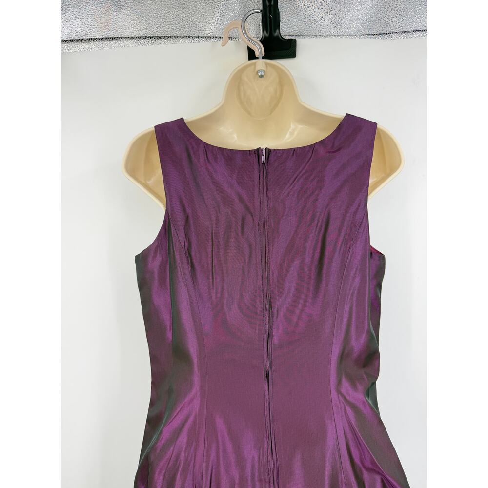 Vintage Y2K Zum Zum Maxi Formal Dress Size M Iridescent Purple Prom Whimsygoth - Picture 5 of 11